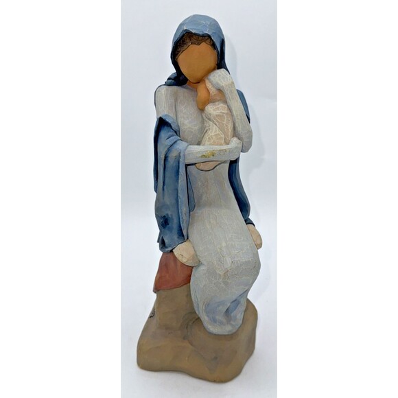 Willow Tree The Christmas Story Mary & Baby Jesus Figurine Susan Lordi Signed - Picture 1 of 16
